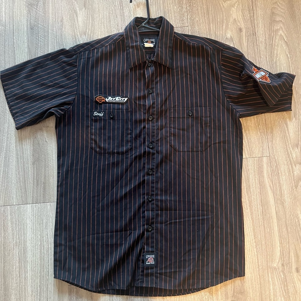 Harley-Davidson Black Casual Button Down Shirt